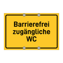 Barrierefrei zugängliche WC