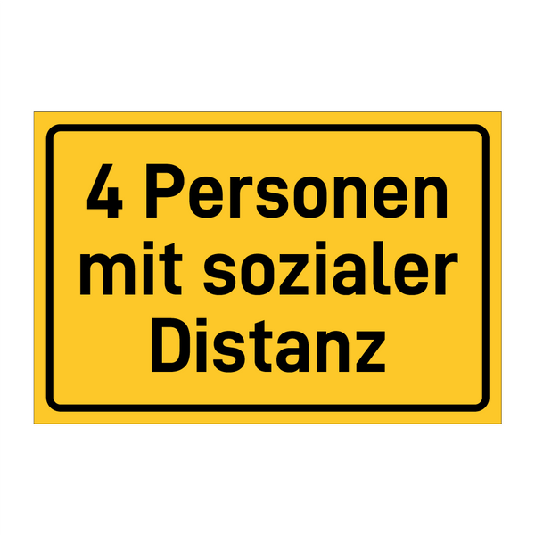 4 Personen mit sozialer Distanz & 4 Personen mit sozialer Distanz & 4 Personen mit sozialer Distanz