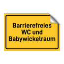 Barrierefreies WC und Babywickelraum