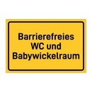 Barrierefreies WC und Babywickelraum