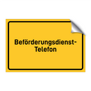 Beförderungsdienst- Telefon