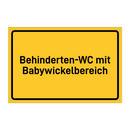Behinderten-WC mit Babywickelbereich