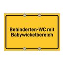Behinderten-WC mit Babywickelbereich