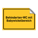 Behinderten-WC mit Babywickelbereich