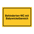 Behinderten-WC mit Babywickelbereich