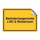 Behindertengerechtes WC & Wickelraum