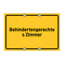 Behindertengerechtes Zimmer