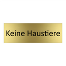 Keine Haustiere