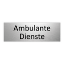 Ambulante Dienste