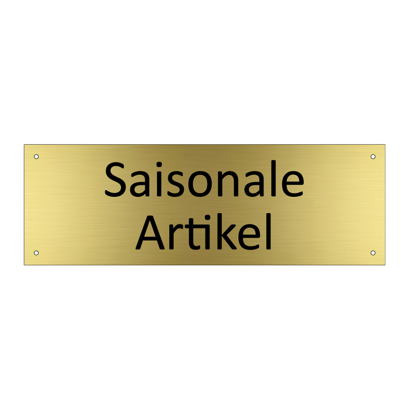 Saisonale Artikel
