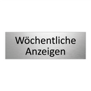 Wöchentliche Anzeigen