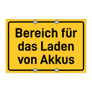 Bereich für das Laden von Akkus