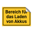 Bereich für das Laden von Akkus