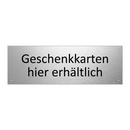 Geschenkkarten hier erhältlich