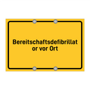 Bereitschaftsdefibrillator vor Ort
