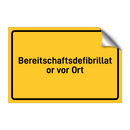 Bereitschaftsdefibrillator vor Ort