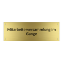 Mitarbeiterversammlung im Gange