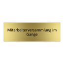 Mitarbeiterversammlung im Gange