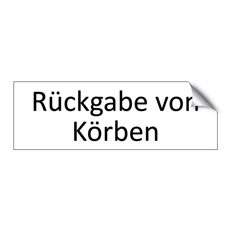 Rückgabe von Körben