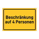 Beschränkung auf 4 Personen