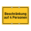 Beschränkung auf 4 Personen