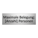 Maximale Belegung: [Anzahl] Personen