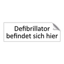 Defibrillator befindet sich hier