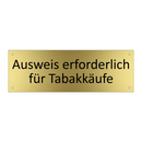 Ausweis erforderlich für Tabakkäufe