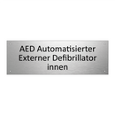 AED Automatisierter Externer Defibrillator innen