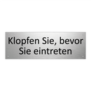 Klopfen Sie, bevor Sie eintreten