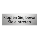 Klopfen Sie, bevor Sie eintreten