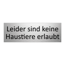 Leider sind keine Haustiere erlaubt