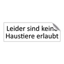 Leider sind keine Haustiere erlaubt