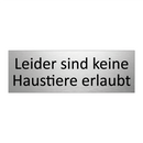 Leider sind keine Haustiere erlaubt