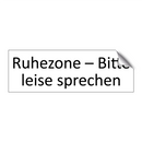 Ruhezone – Bitte leise sprechen