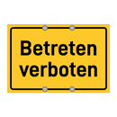 Betreten verboten