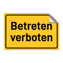 Betreten verboten
