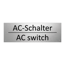 AC-Schalter - AC switch