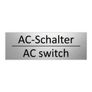 AC-Schalter - AC switch