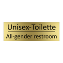 Unisex-Toilette - All-gender restroom