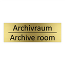 Archivraum - Archive room