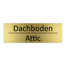 Dachboden - Attic