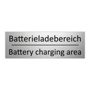 Batterieladebereich - Battery charging area