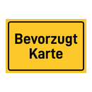 Bevorzugt Karte