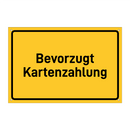 Bevorzugt Kartenzahlung