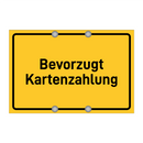 Bevorzugt Kartenzahlung
