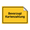 Bevorzugt Kartenzahlung