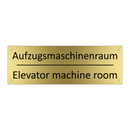 Aufzugsmaschinenraum - Elevator machine room
