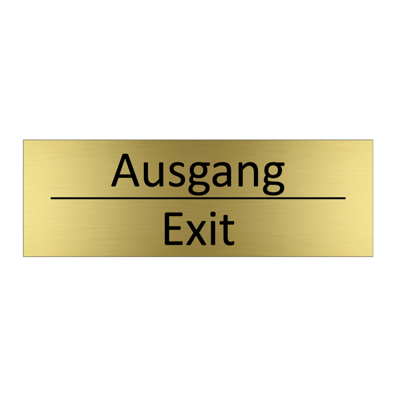 Ausgang - Exit