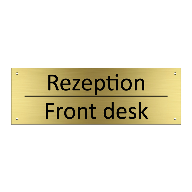 Rezeption - Front desk